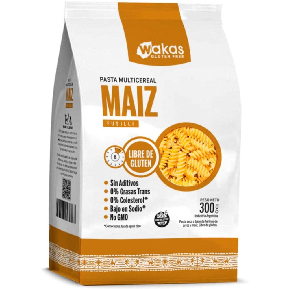 FIDEOS MAIZ LIBRE DE GLUTEN WAKAS X300GRS