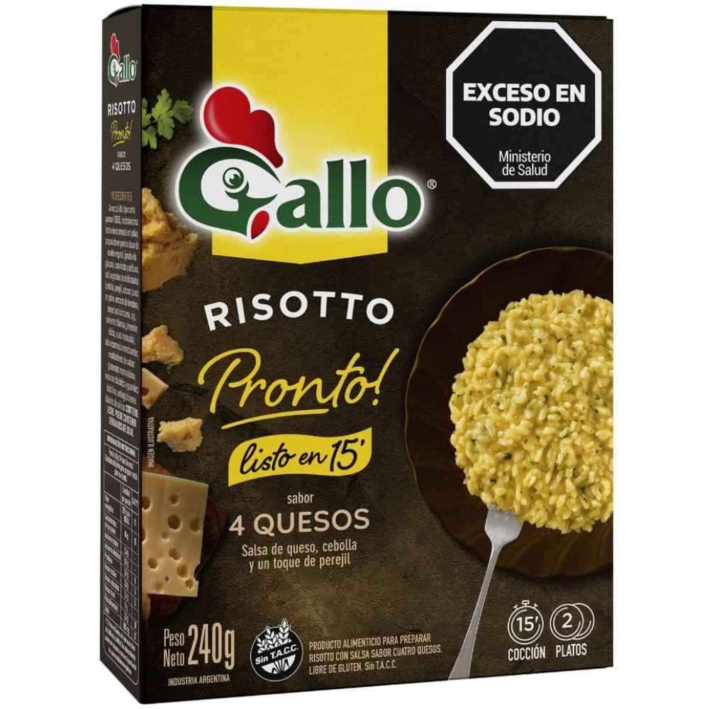 RISOTTO GALLO PRONTO 4 QUESOS X 240G