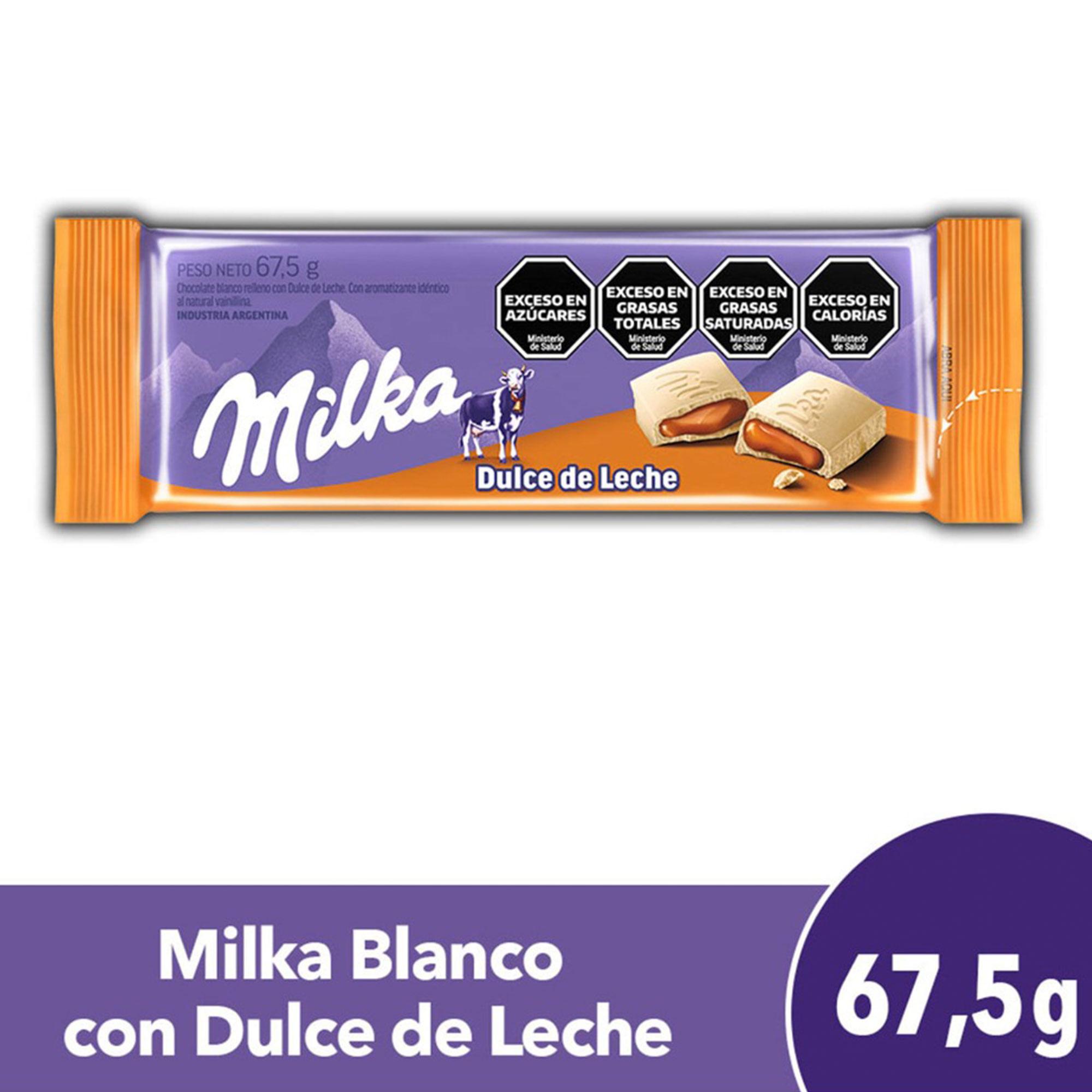 CHOCOLATE MILKA DDL BLANCO x 67.5g