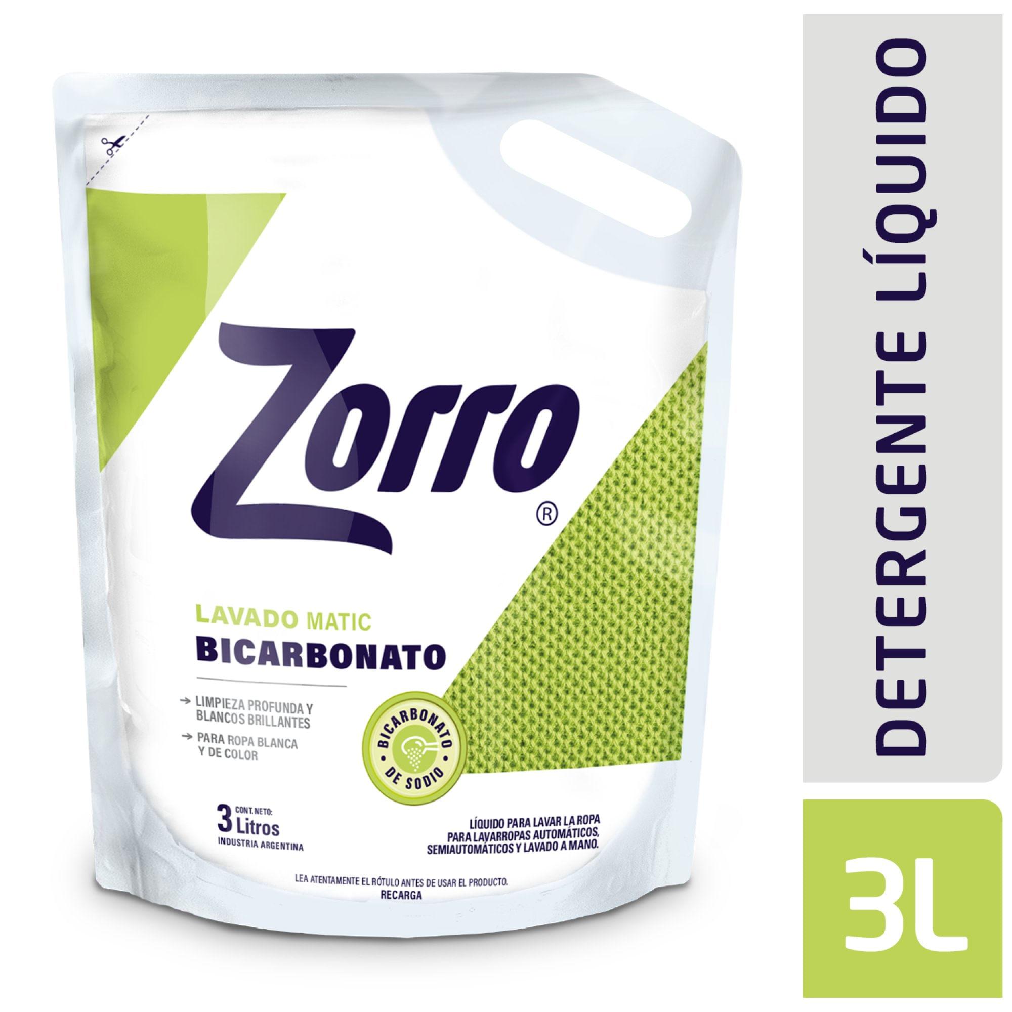 JABON LIQUIDO ZORRO BICARB DP 3lt