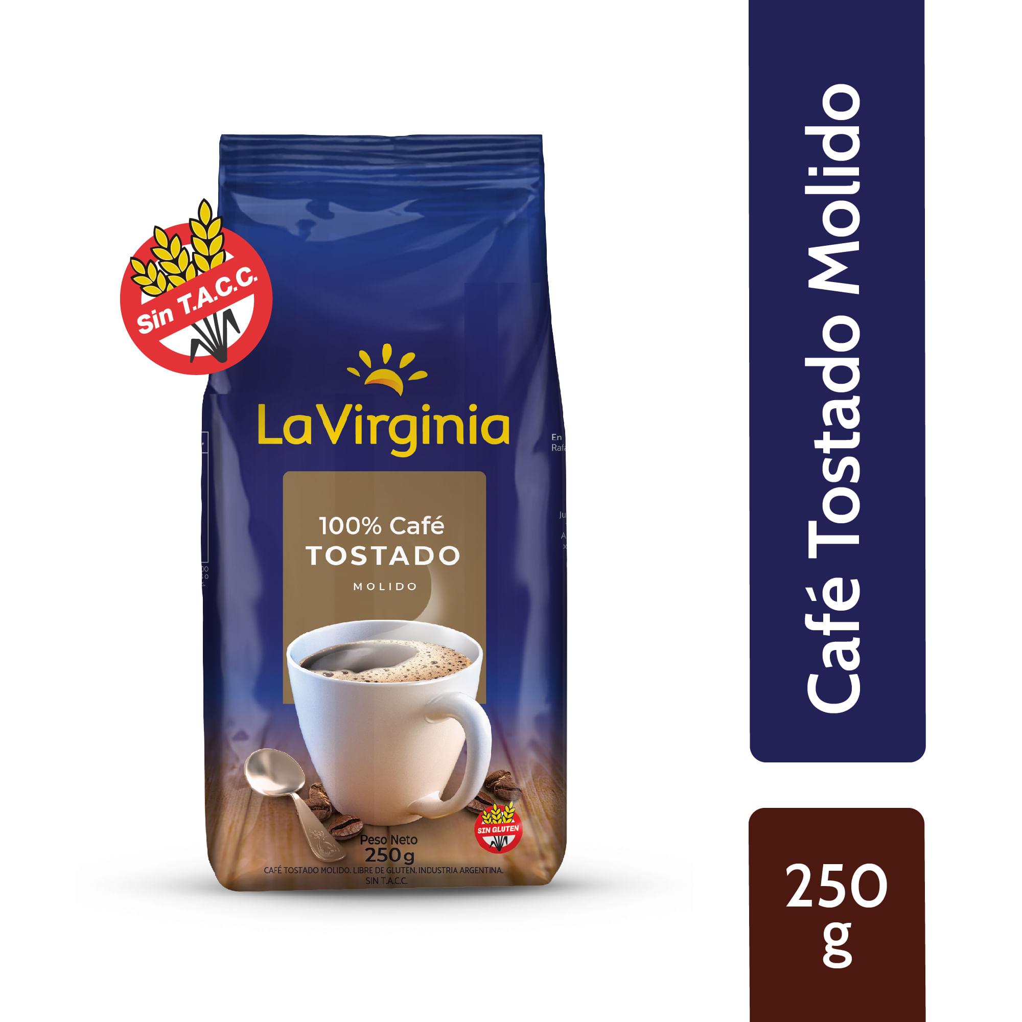 CAFE MOLIDO 100% TOSTADO LA VIRGINIA x 250g