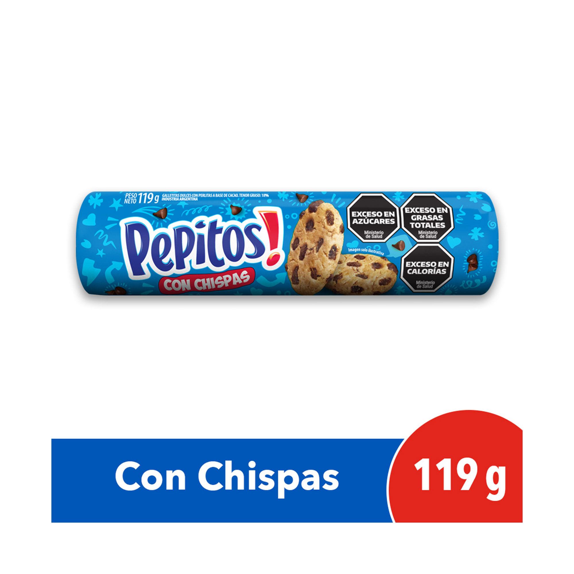 GALLETITAS PEPITOS C/CHISPAS x 119g