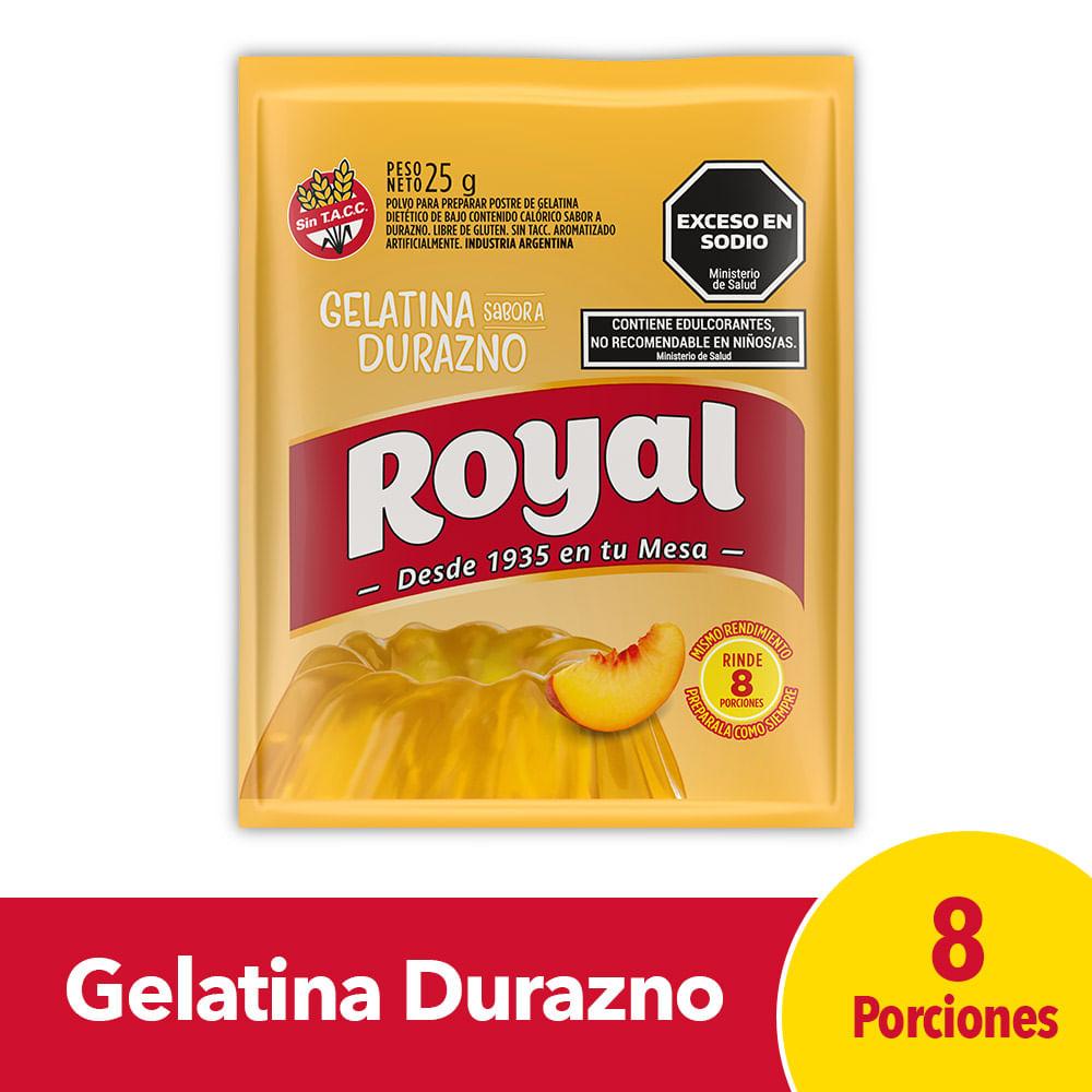 GELATINA DURAZNO ROYAL x25grs