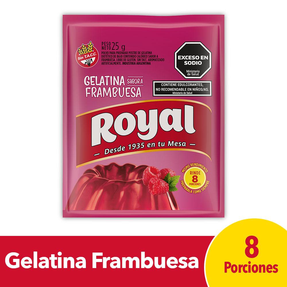 GELATINA FRAMBUESA ROYAL x25grs