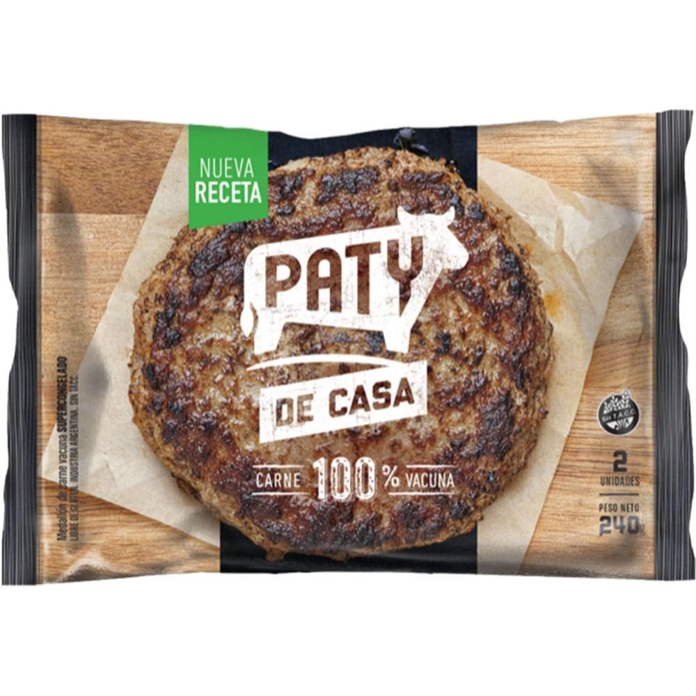 HAMBURGUESA PATY DE CASA 100%CARNE  x 240g