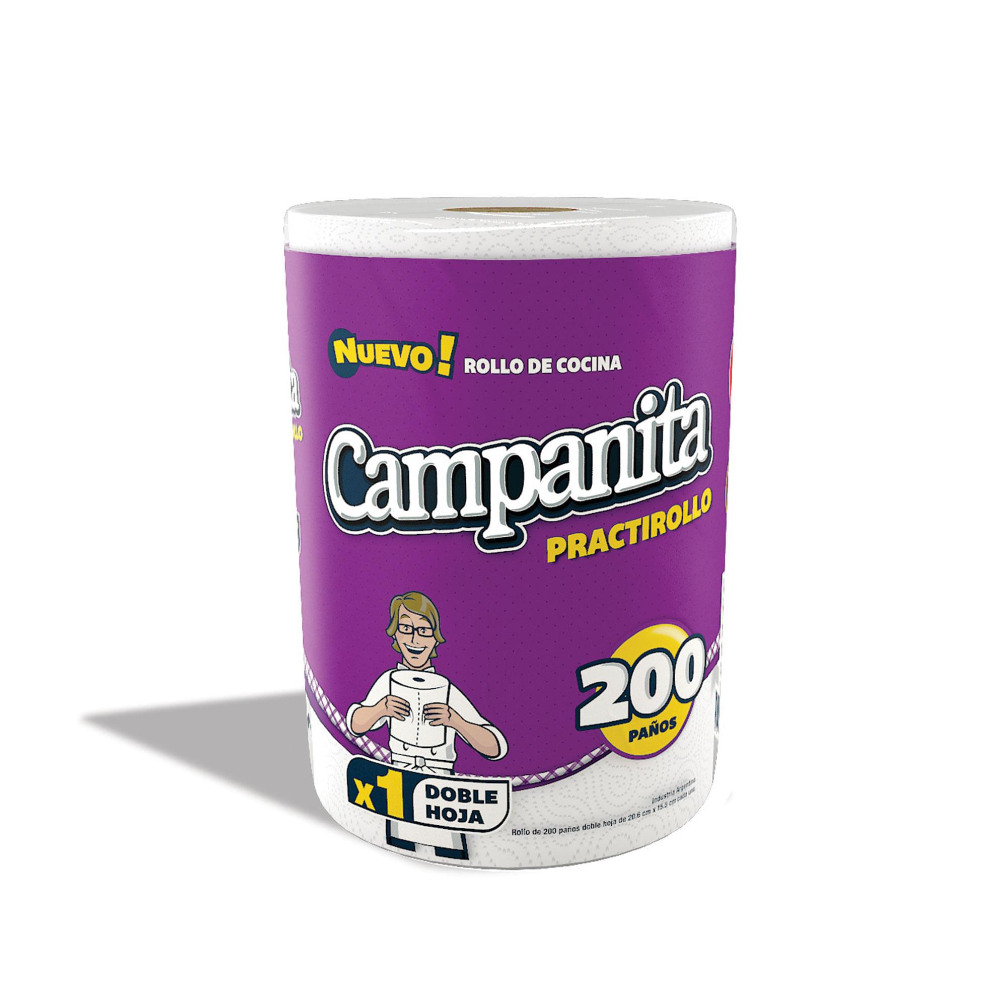 ROLLO COCINA CAMPANITA PRACTIROLLO x200 PAÑOS