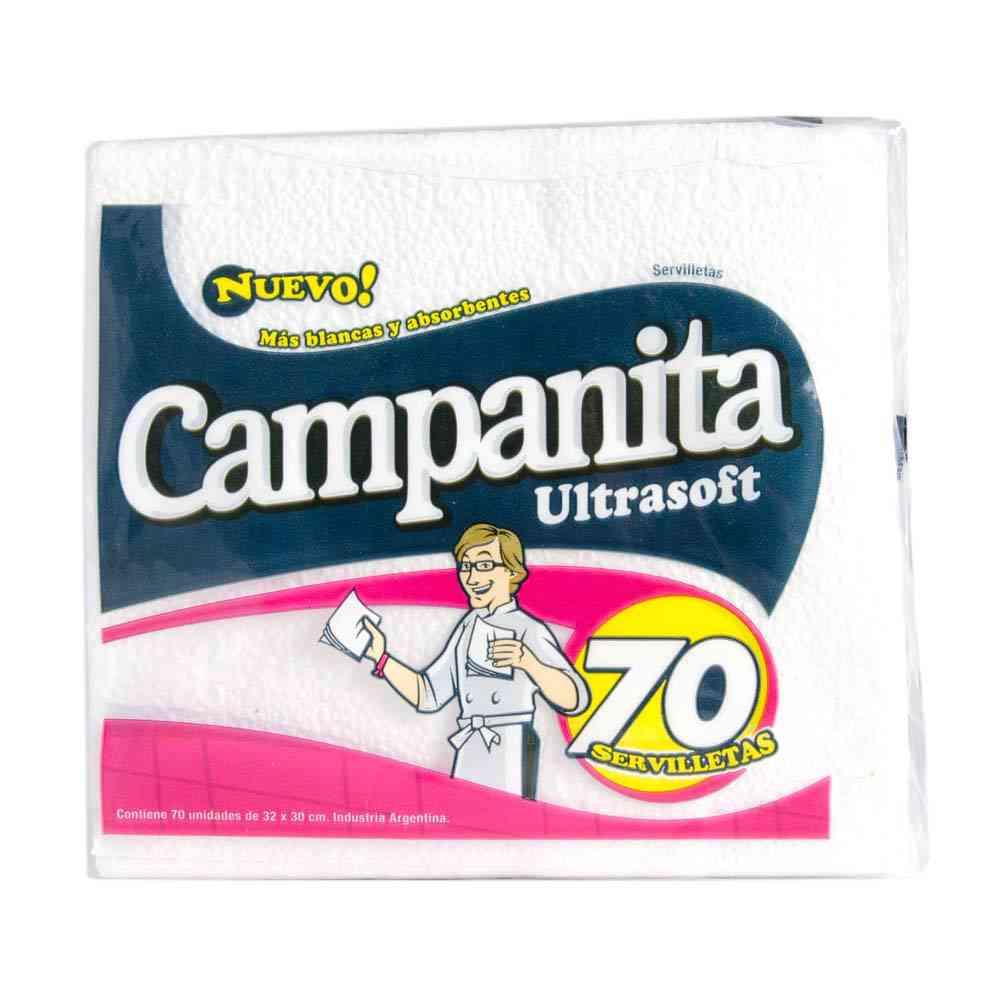 SERVILLETAS CAMPANITA x70un
