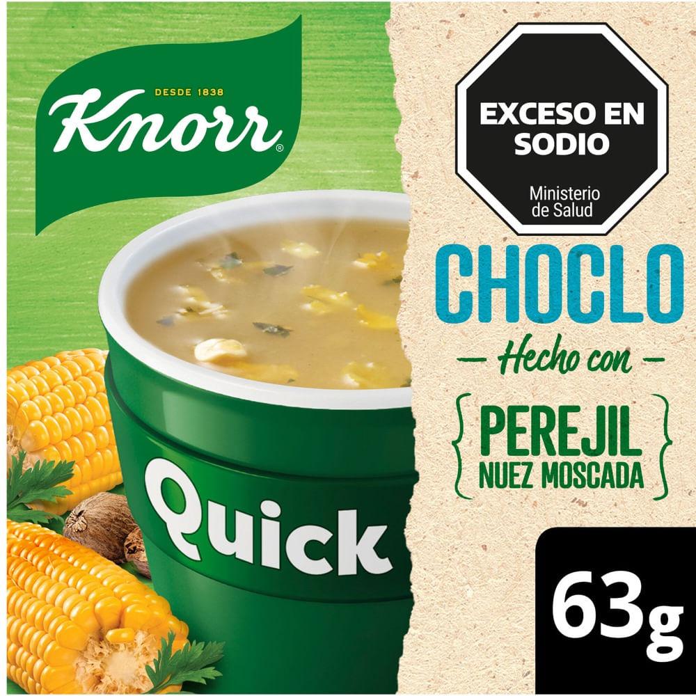 SOPA QUICK CHOCLO PEREJIL KNOR X 63G