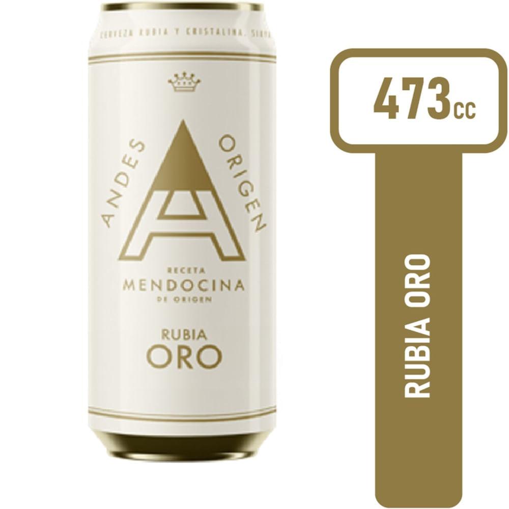 CERVEZA ANDES RUBIA ORO x 473ml