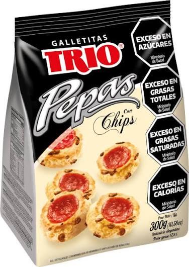 GALLETITAS TRIO PEPAS CON CHIPS x 300g