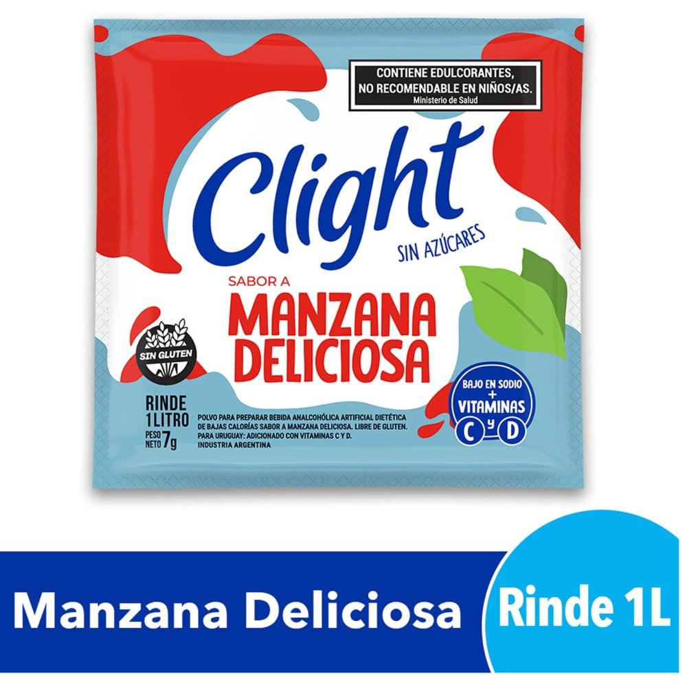 JUGO EN POLVO MANZANA CLIGHT x 8 g