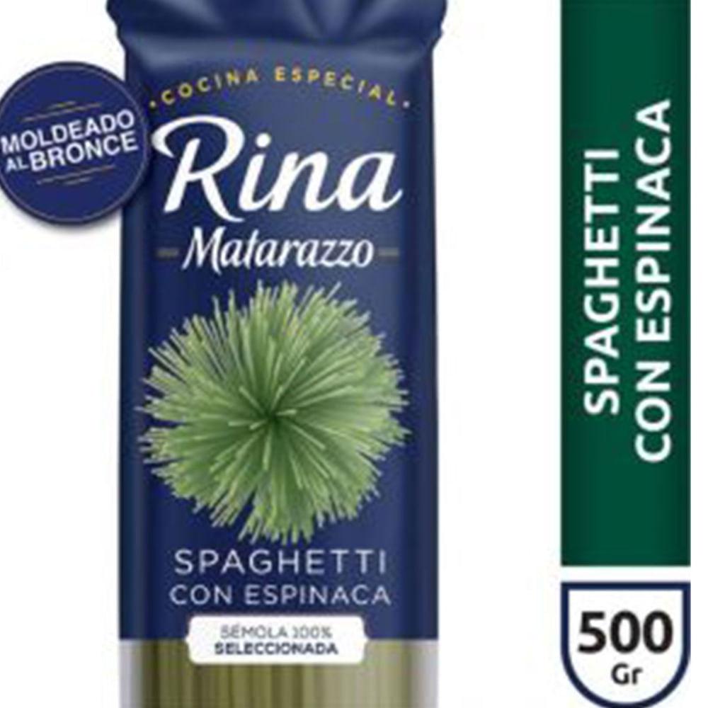 FIDEOS SPAGHETTI C/ESPINACA RINA MATARAZZO 500gr