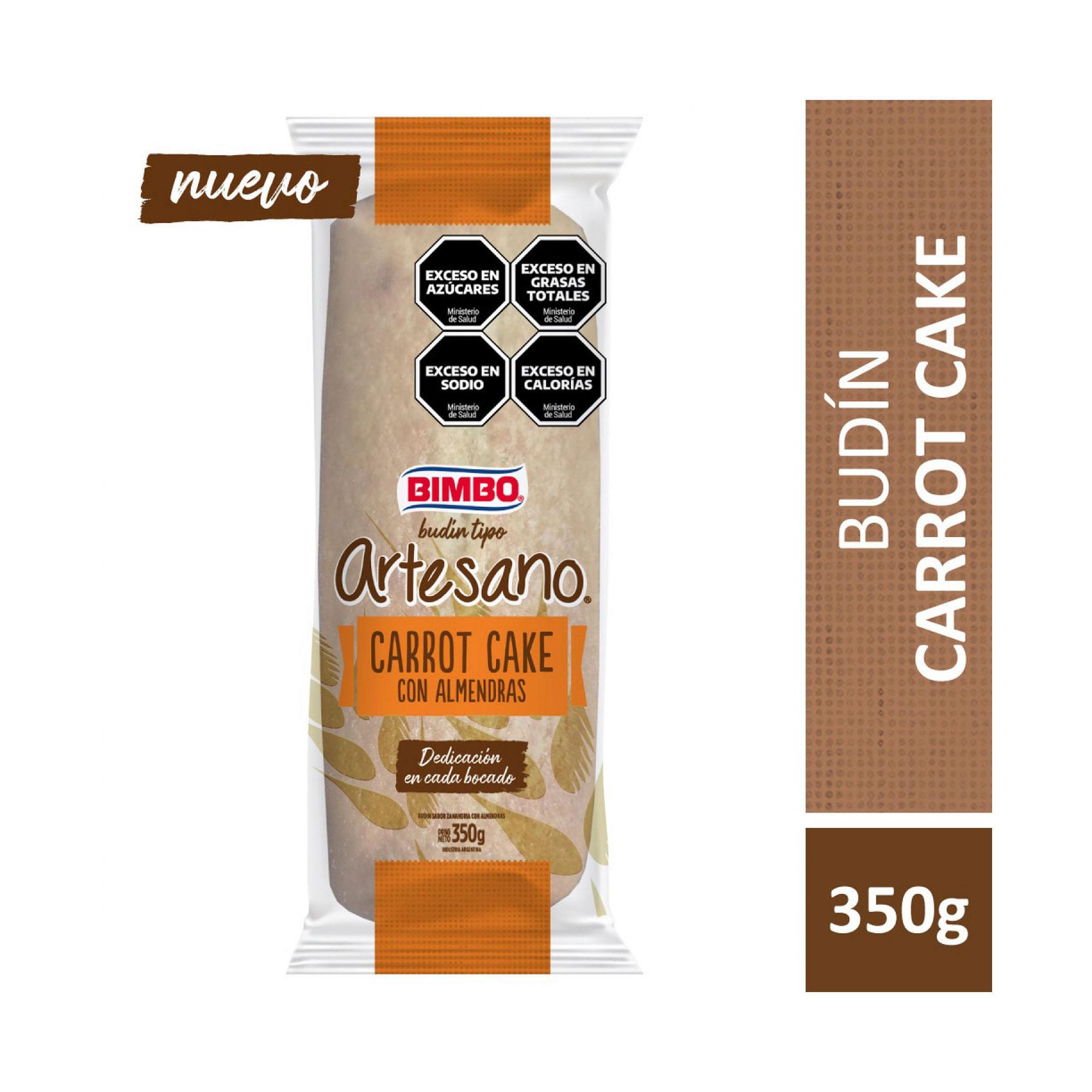 BUDIN CARROT CAKE C/ALMENDRAS BIMBO 350gr