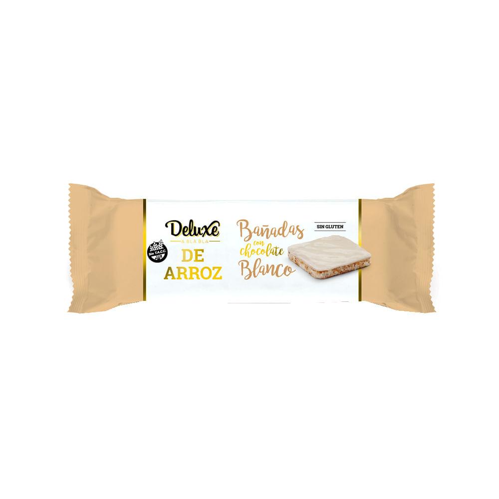 GALLETITAS DE ARROZ BAÑADAS CHOCOLATE BLANCO DELUXE x 115g