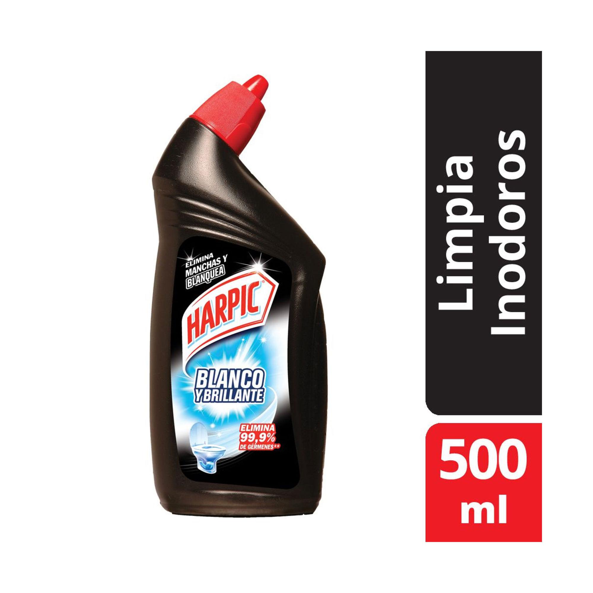 GEL LIMPIA INODORO POWER PLUS BLANCO BRILL HARPIC x500ml