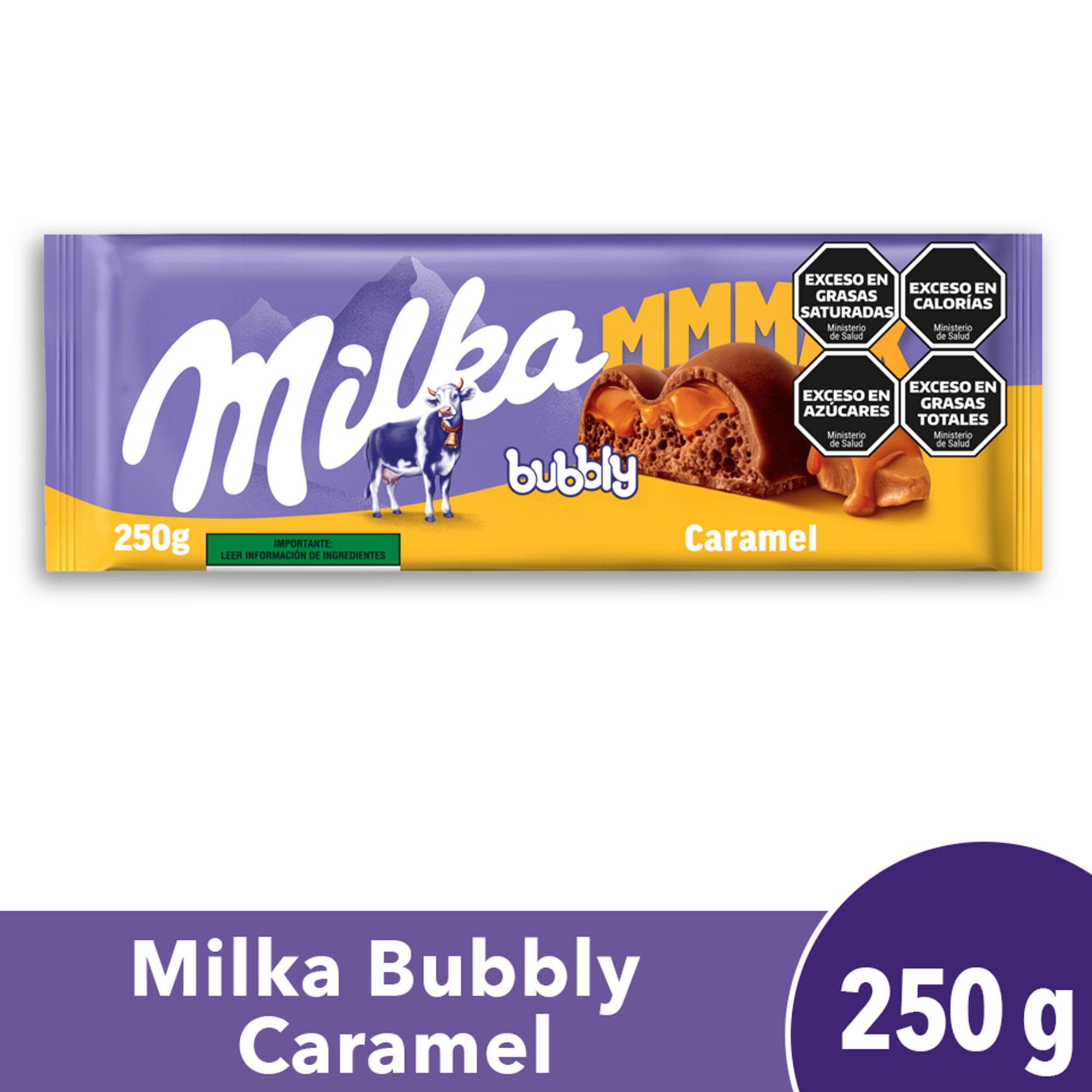 CHOCOLATE MILKA BUBBLY CARAMEL 250g