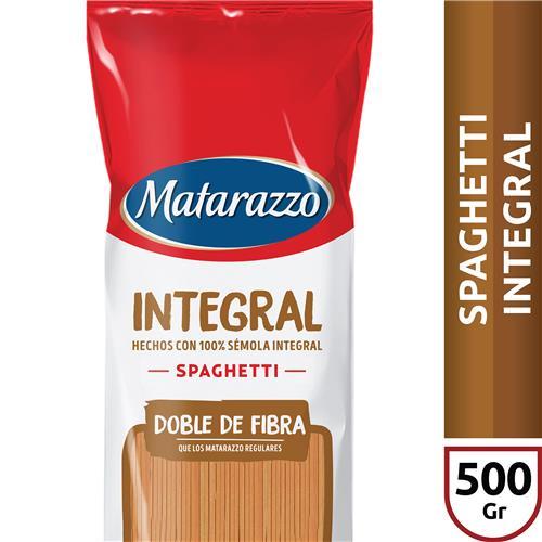 FIDEOS SPAGHETTI INTEGRAL MATARAZZO x 500g