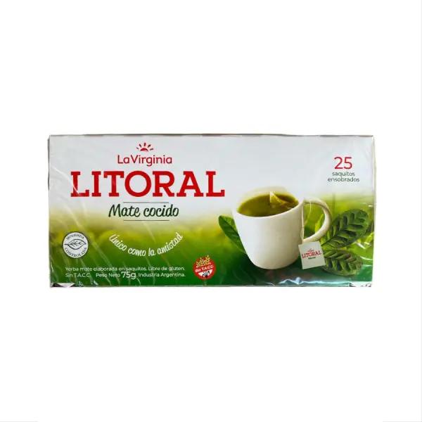 MATE COCIDO LITORAL C/SOBRE x 25u