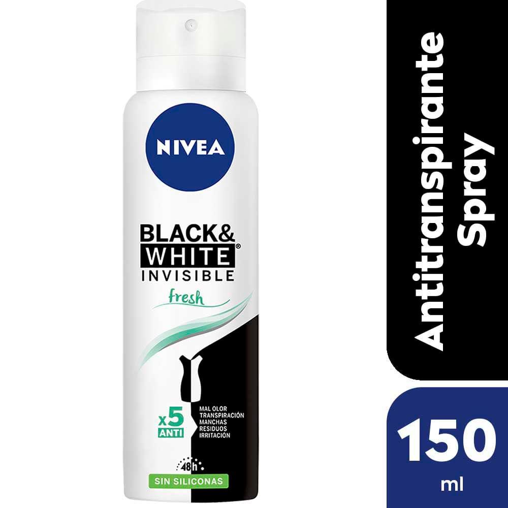 DESODORANTE SPRAY NIVEA INVISIBLE B&W FRESH X 150