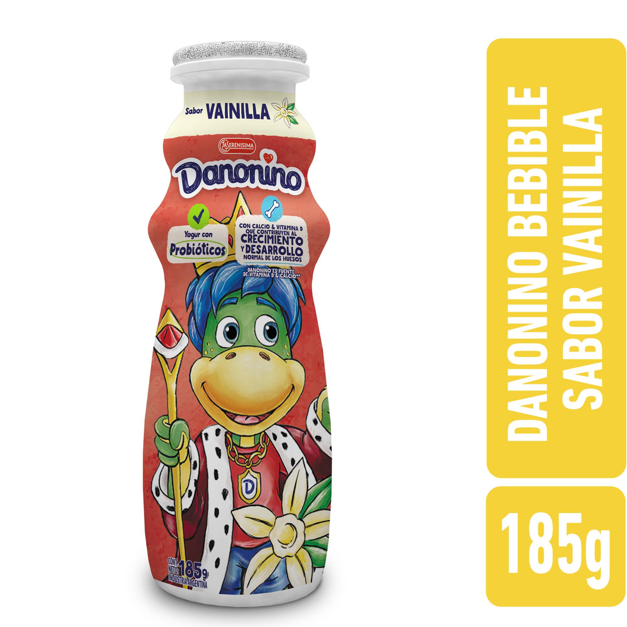 DANONINO BOTELLITA VAINILLA X 185G