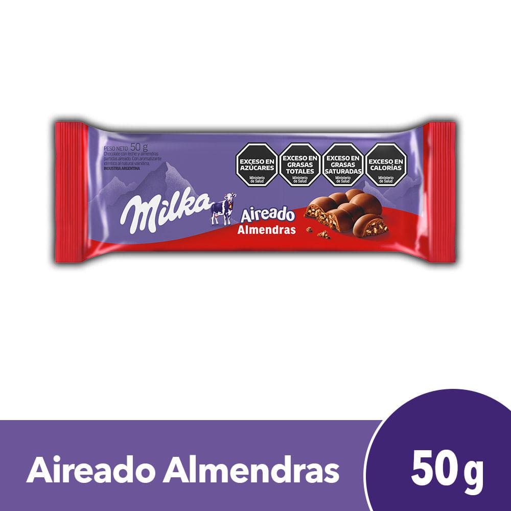 CHOCOLATE MILKA LEGER ALMENDRAS x 50g