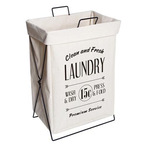 CANASTO ROPA LAUNDRY NEGRO