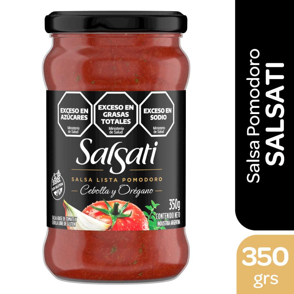 SALSA LISTA POMODORO SALSATI CEB Y OREGANO X 350GRS
