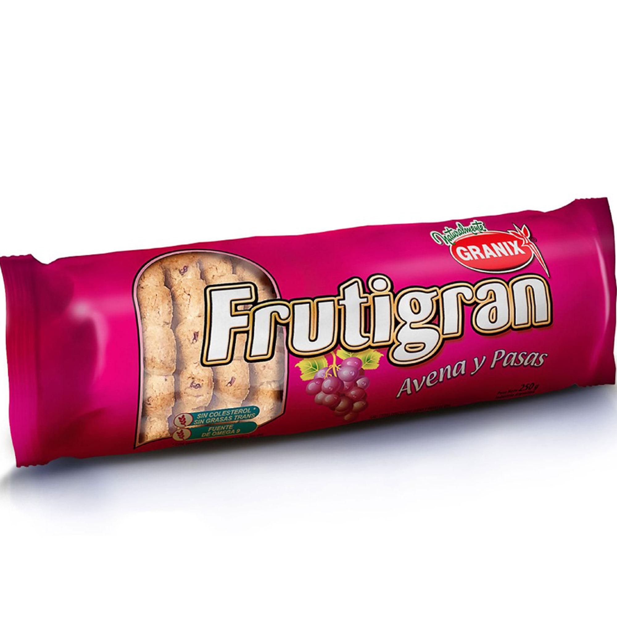 GALLETITAS FRUTIGRAN AVENA Y PASAS GRANIX x 250g