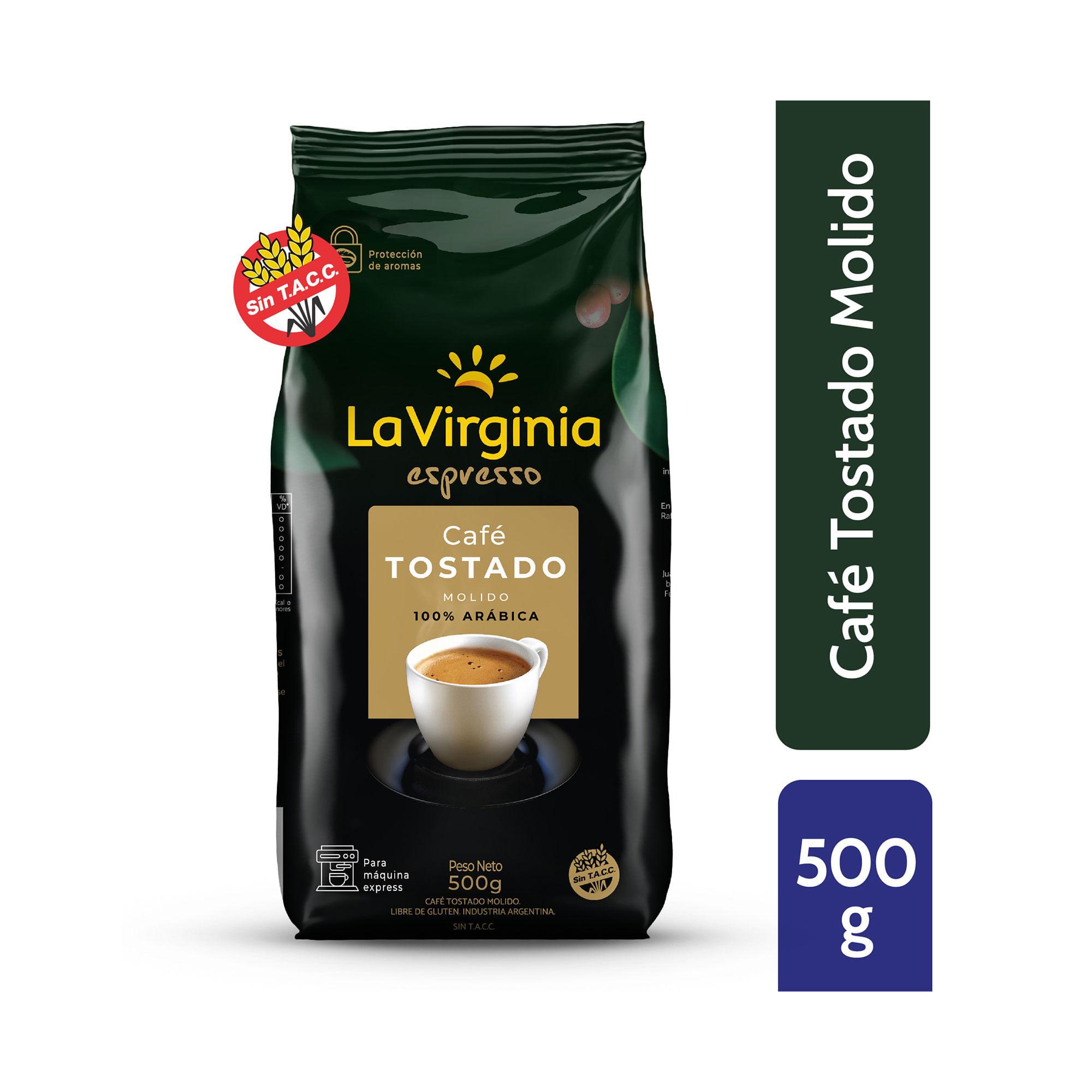 CAFE MOLIDO TOSTADO LA VIRGINIA AROMAS x 500g