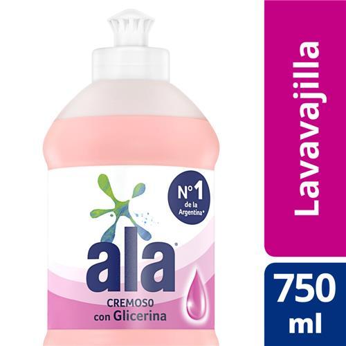 DETERGENTE CREMOSO C/GLICERINA ALA x 750 ml
