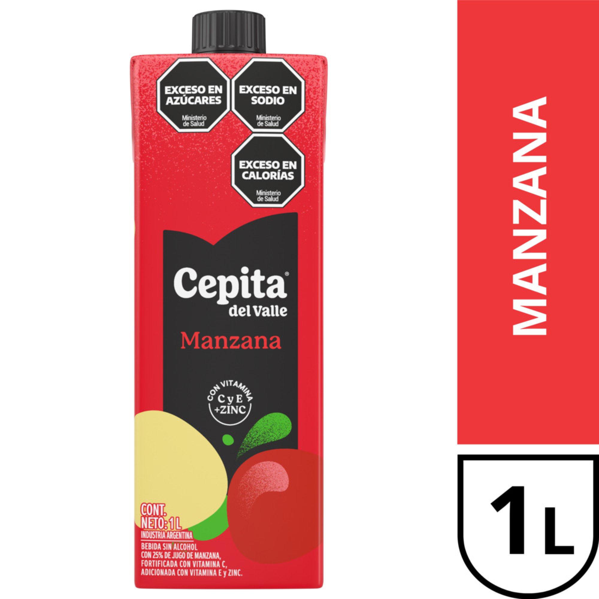 JUGO CEPITA MANZANA TETRA x1L