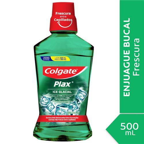 ENJUAGUE BUCAL COLGATE PLAX ICE  GLACIAL x 500ml