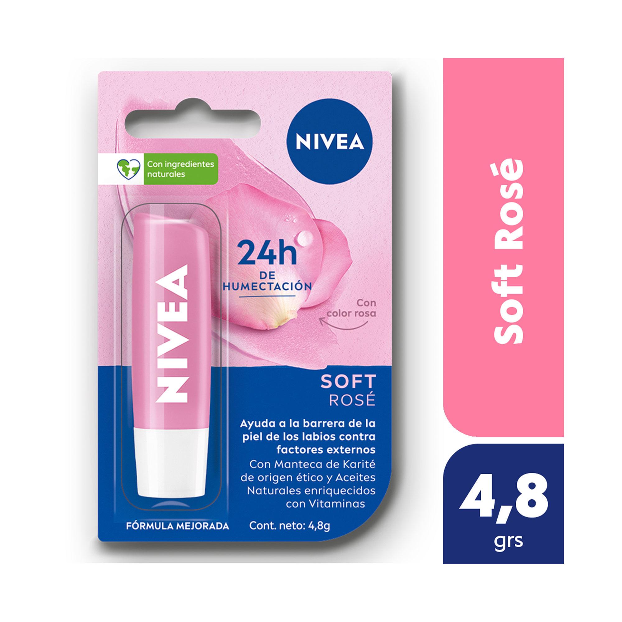 LABIAL SOFT ROSE NIVEA x 4.8g