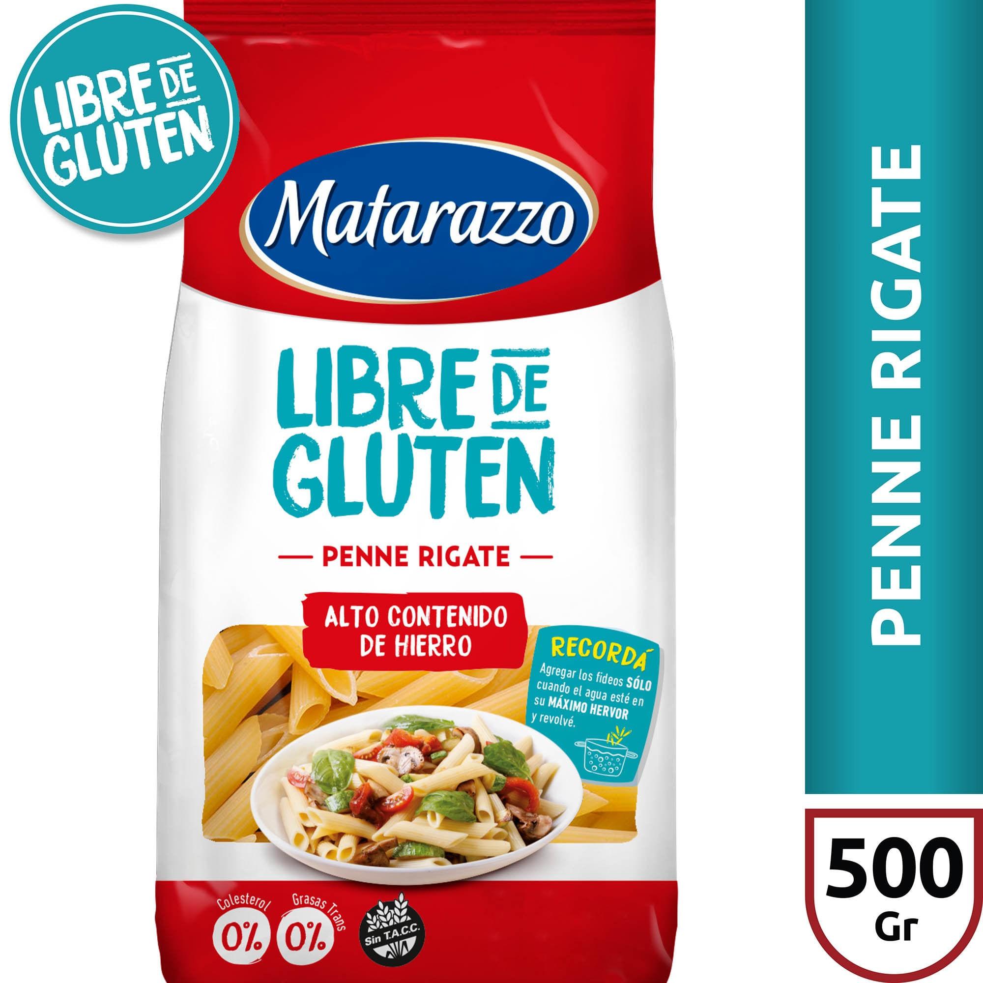 FIDEOS PENNE LIBRE DE GLUTEN MATARAZZO x 500g