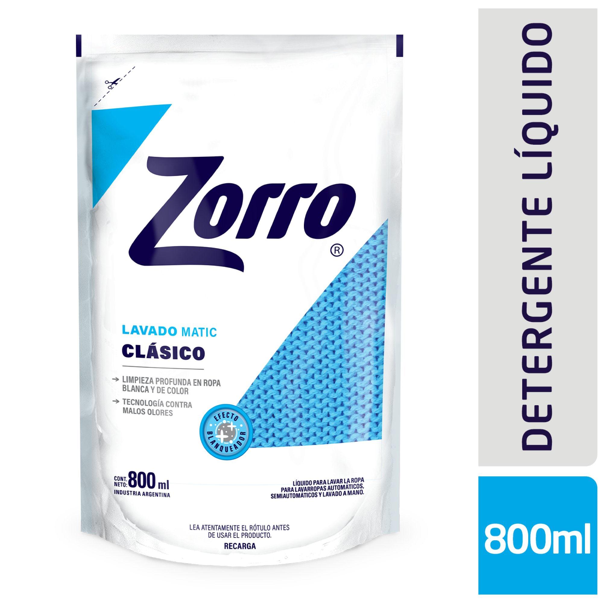 JABON LIQUIDO ZORRO PLUS DP X 800