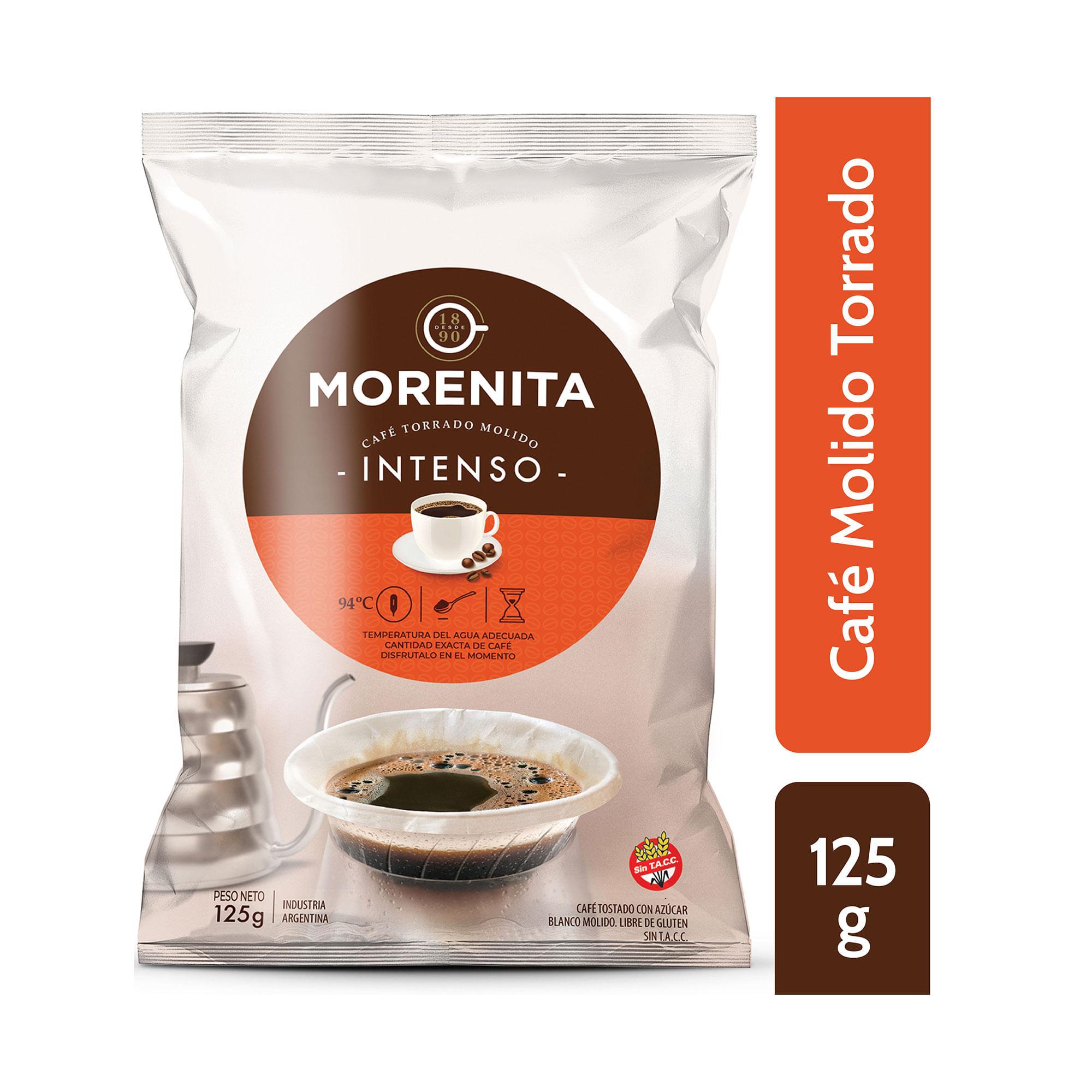 CAFE MOLIDO INTENSO LA MORENITA x 125g