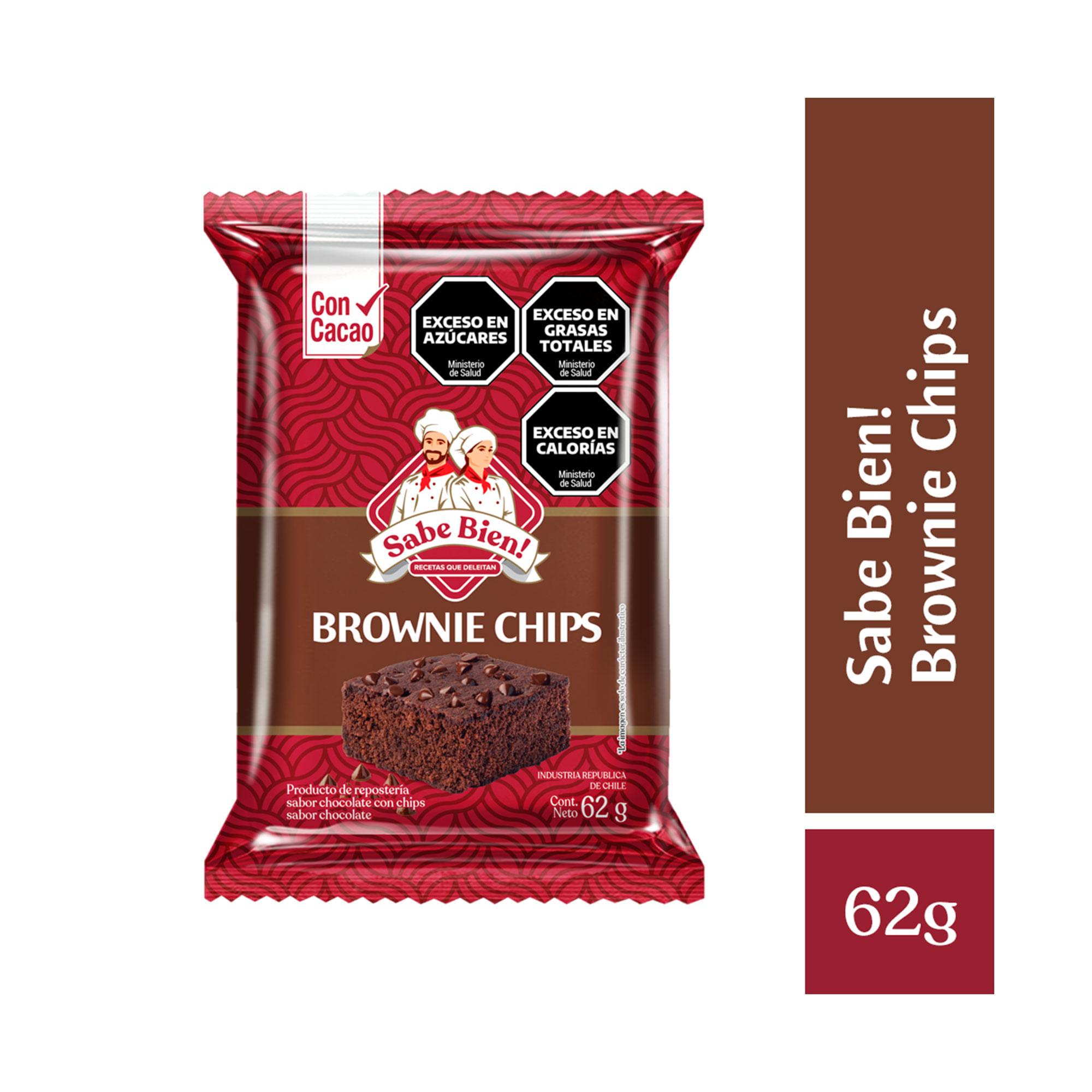BROWNIE CHIPS SABE BIEN x 62g