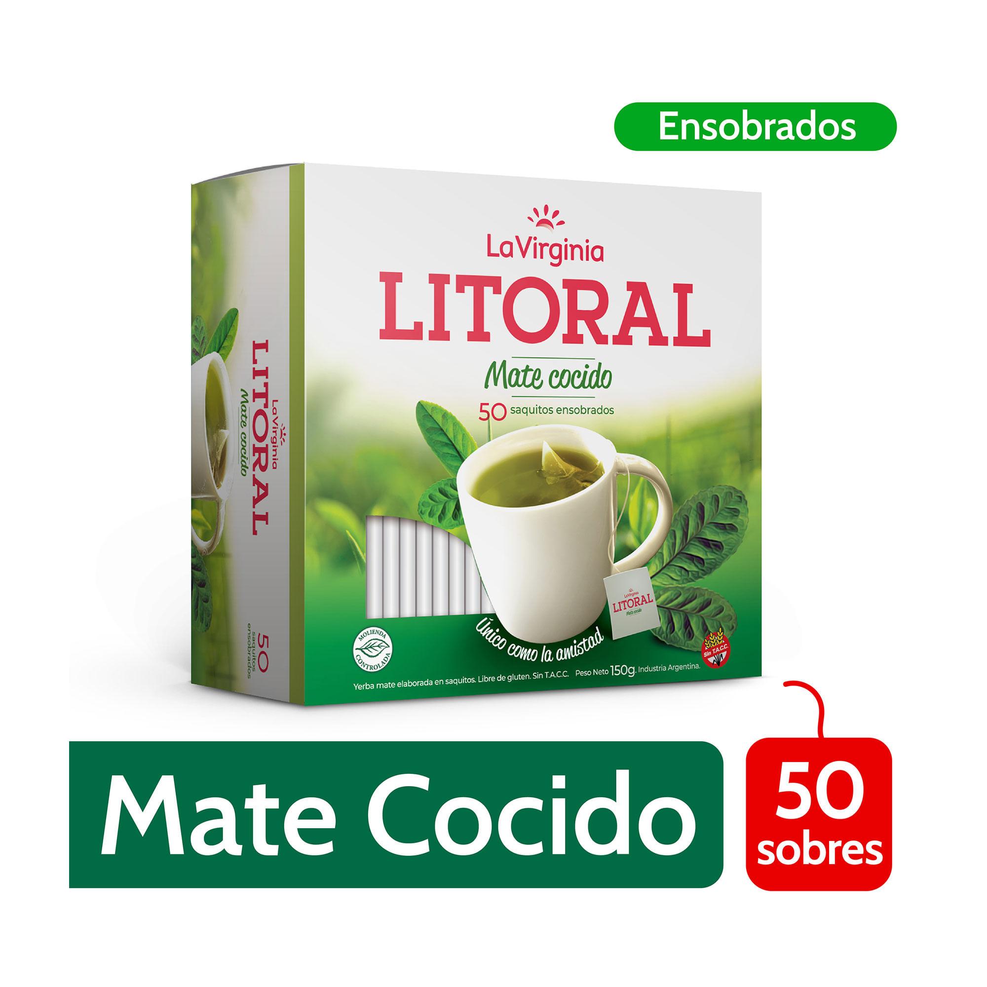 MATE COCIDO LITORAL C/SOBRE x 50u