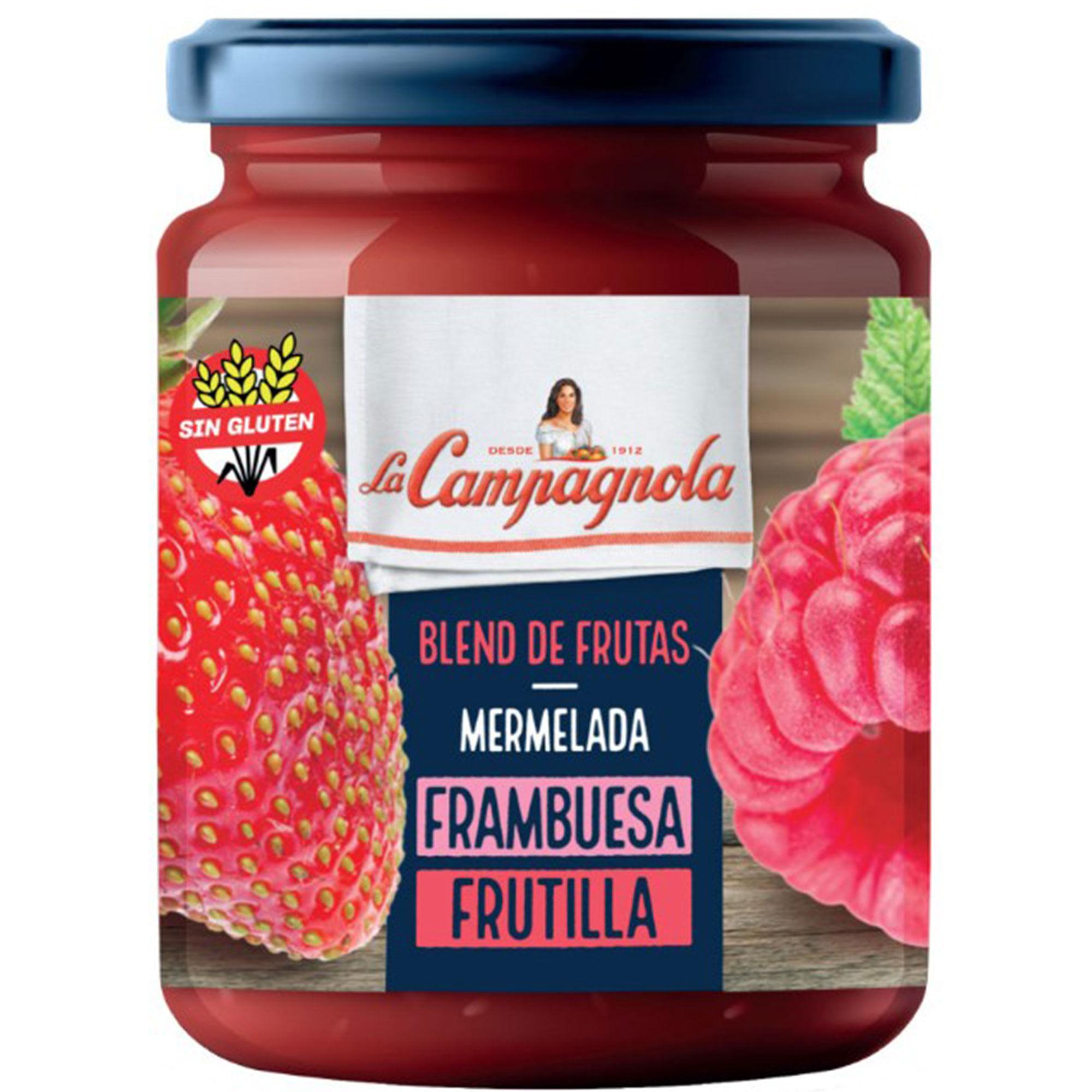 MERMELADA FRAMB Y FRUTILLA LA CAMPAGNOLA x 220g