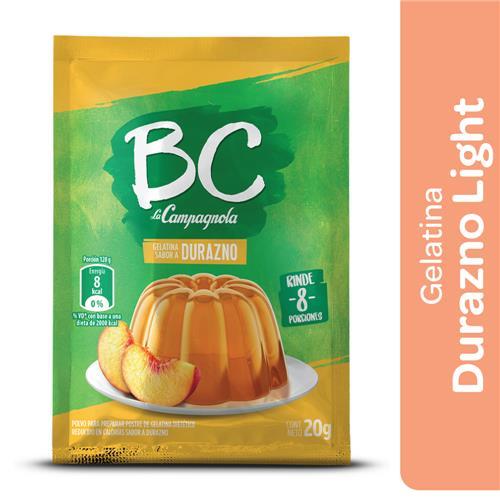 GELATINA DURAZNO LIGHT BC x 18g