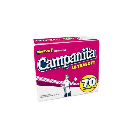 SERVILLETAS CAMPANITA ULTRA 32x30 70u