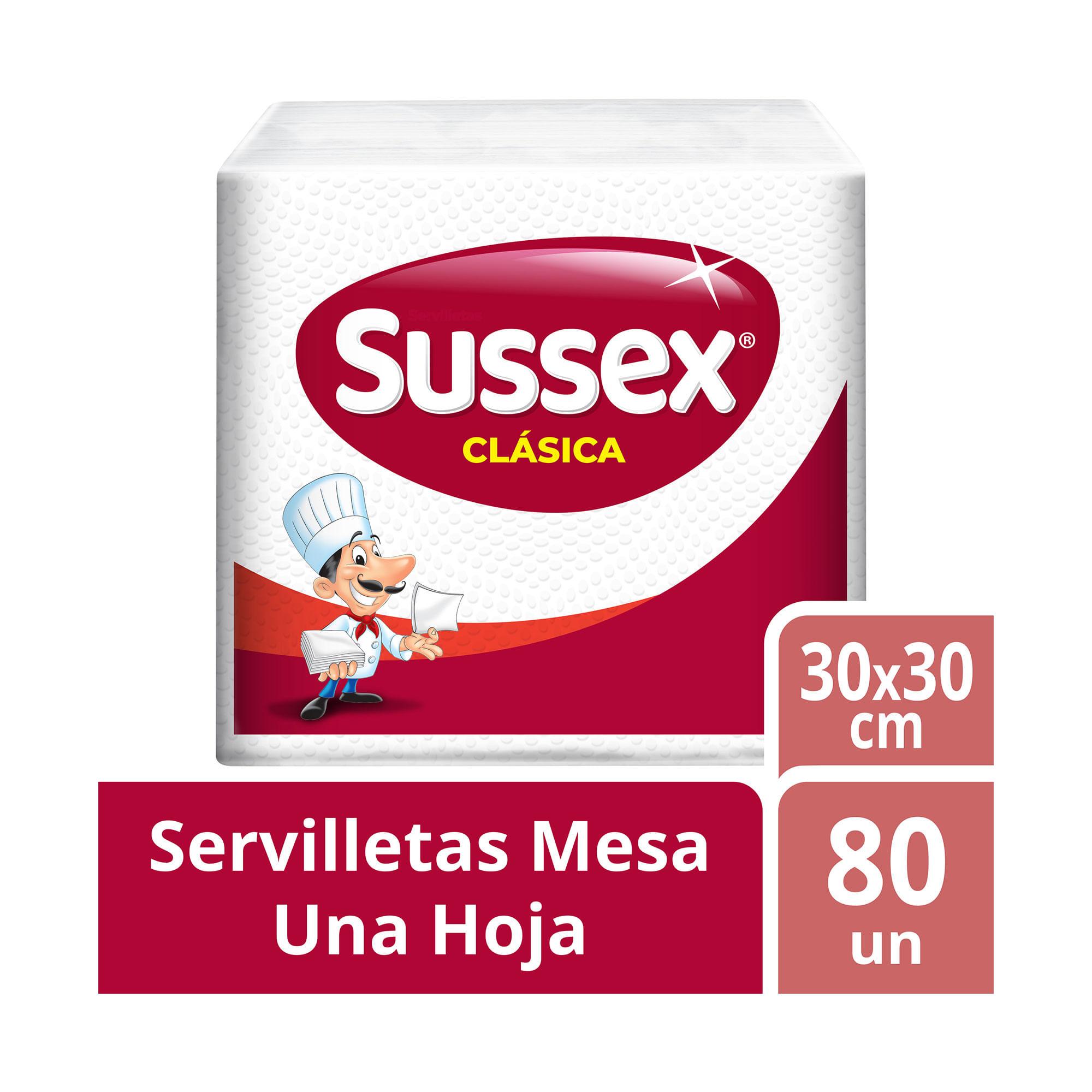 SERVILLETAS CLASICAS SUSSEX x 80u