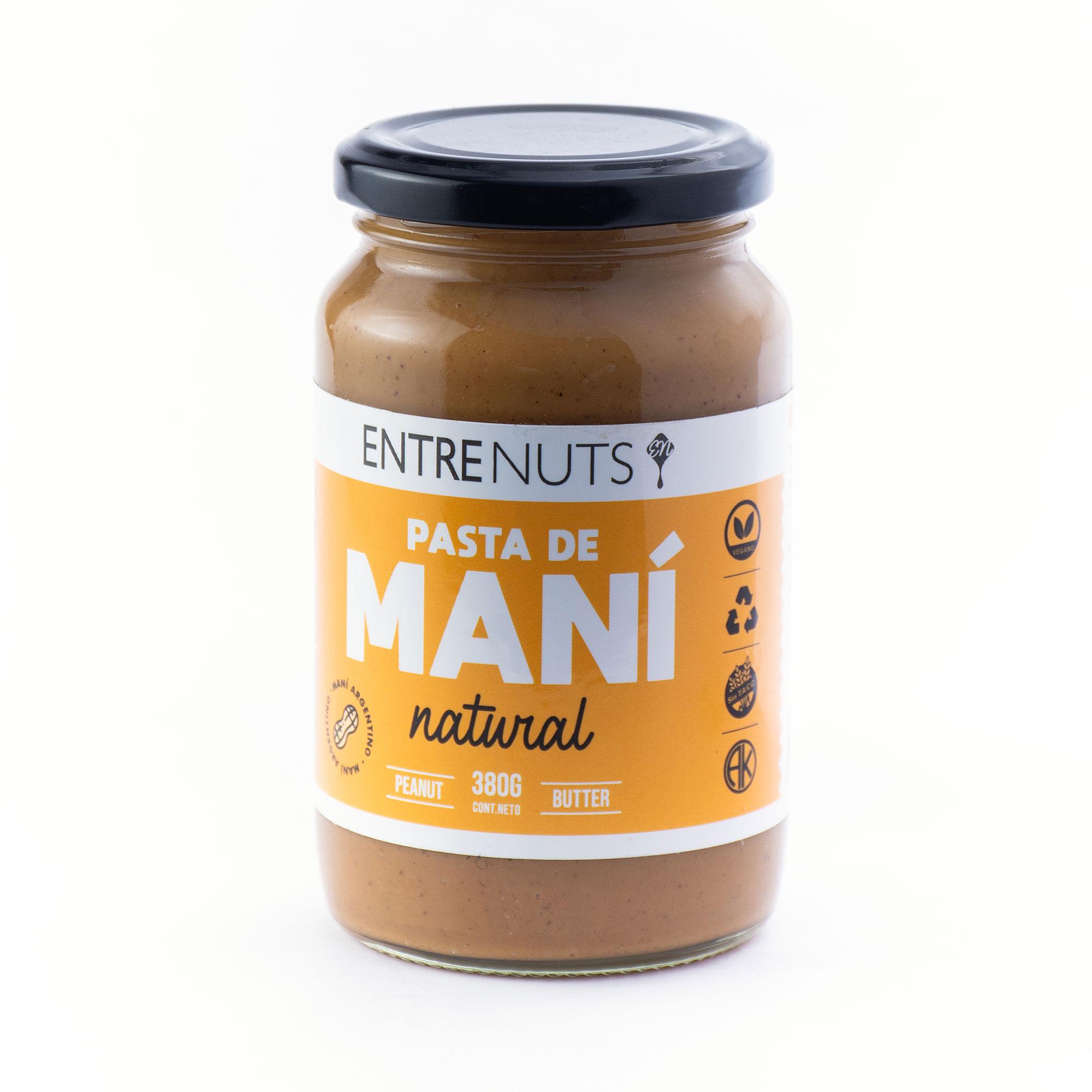 PASTA DE MANI ENTRE NUTS NATURAL x 370g
