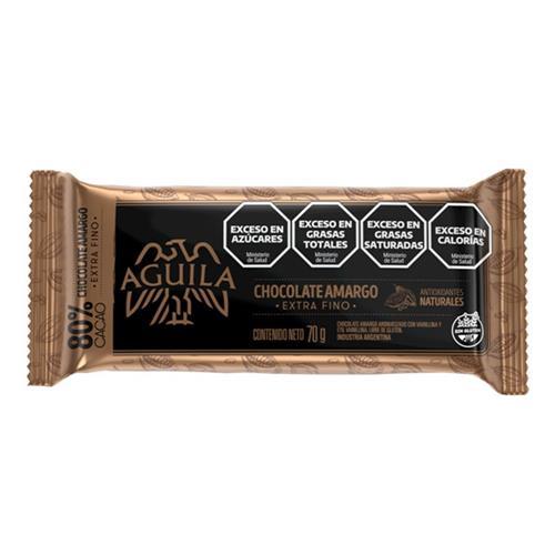 CHOCOLATE AGUILA 80% CACAO X70GRS
