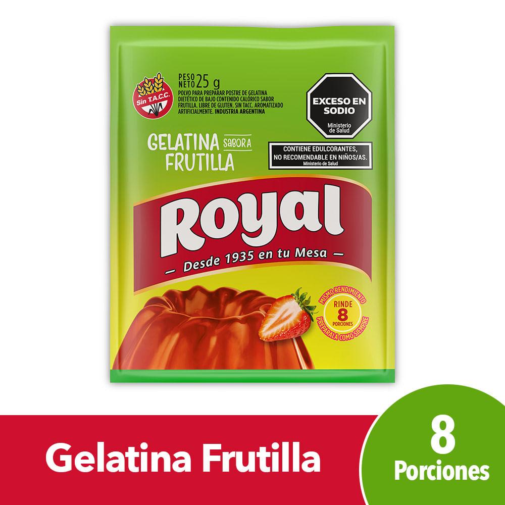 GELATINA FRUTILLA LIGHT ROYAL x25grs