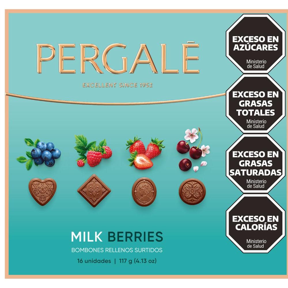 BOMBONES RELLENOS PERGALE MILK BERRIES X 117GRS