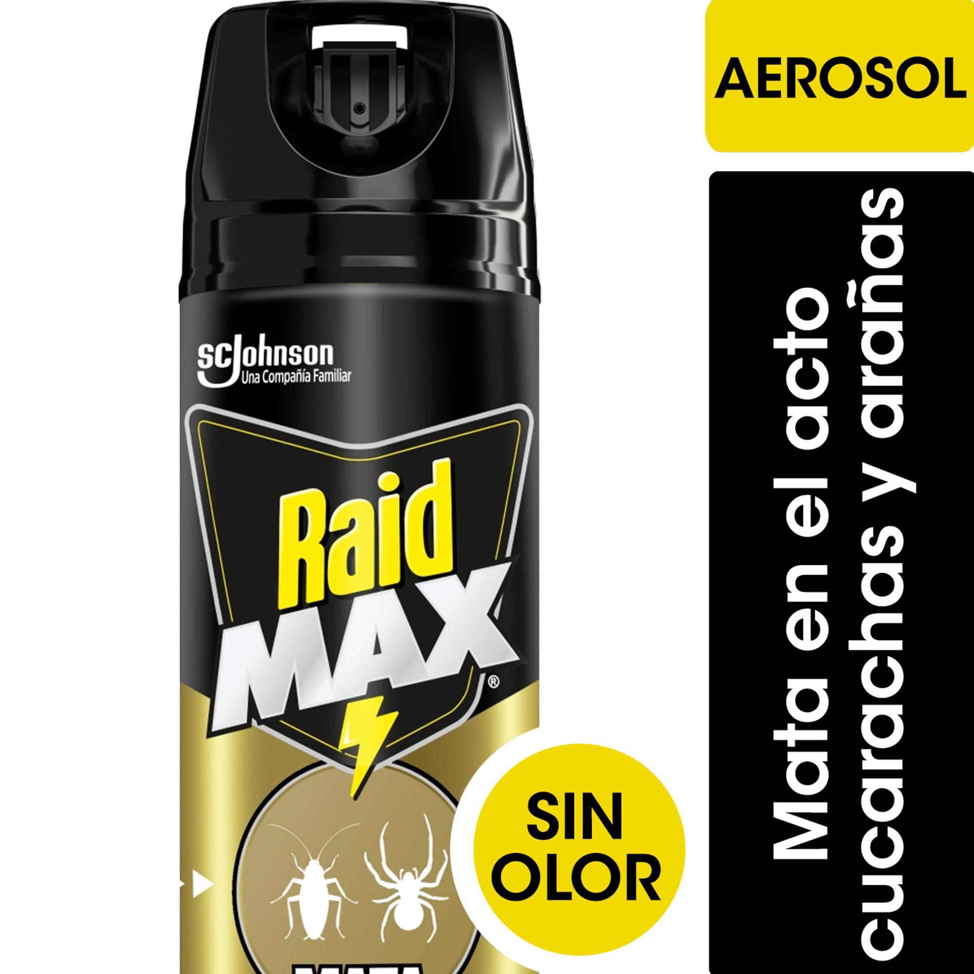 RAID MAX MATA CUCARACHAS Y ARAÑAS S/ OLOR X360