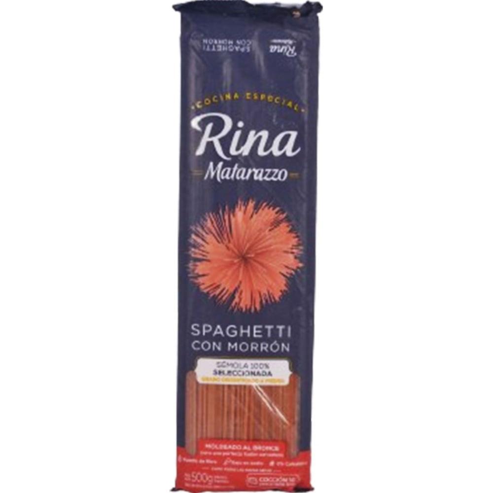 FIDEOS SPAGHETTI C/MORRON RINA MATARAZZO 500gr