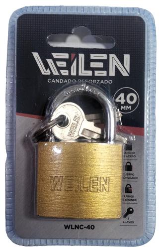 CANDADO REFORZADO 40mm  BLISTER WEILEN