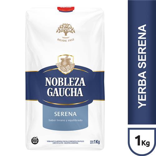 YERBA NOBLEZA GAUCHA SUAVE SIN TACC x 1 kg